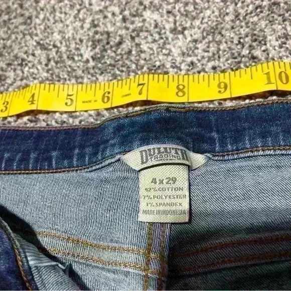 Duluth Trading Co. Womens Blue Denim Mid Rise Skinny Blue Jeans 4X29 See Note - Picture 8 of 10